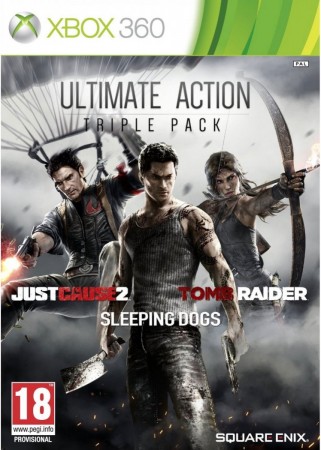 Ultimate Action Triple Pack (Just Cause 2, Sleeping Dogs, Tomb Raider) (Xbox 360) - Игры в Екатеринбурге купить, обменять, продать. Магазин видеоигр GameStore.ru покупка | продажа | обмен
